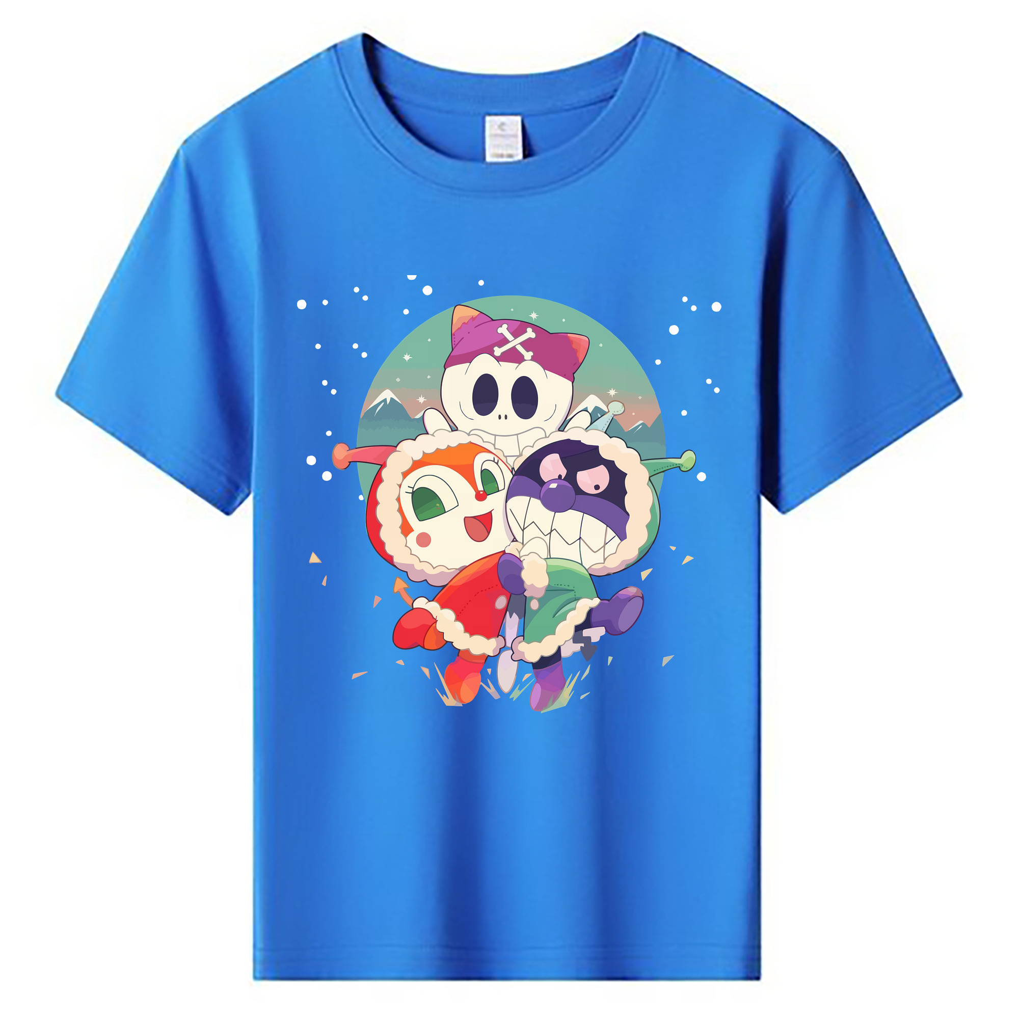 （画像用） アンパンマン Anpanman 綿100％キッズTシャツ（フロントプリント）